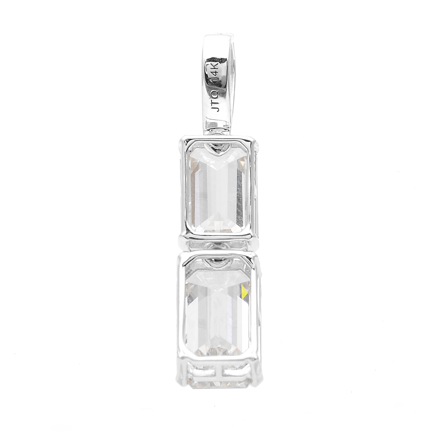 3.87 Carats Lab Grown Diamond 14K Gold Pendant