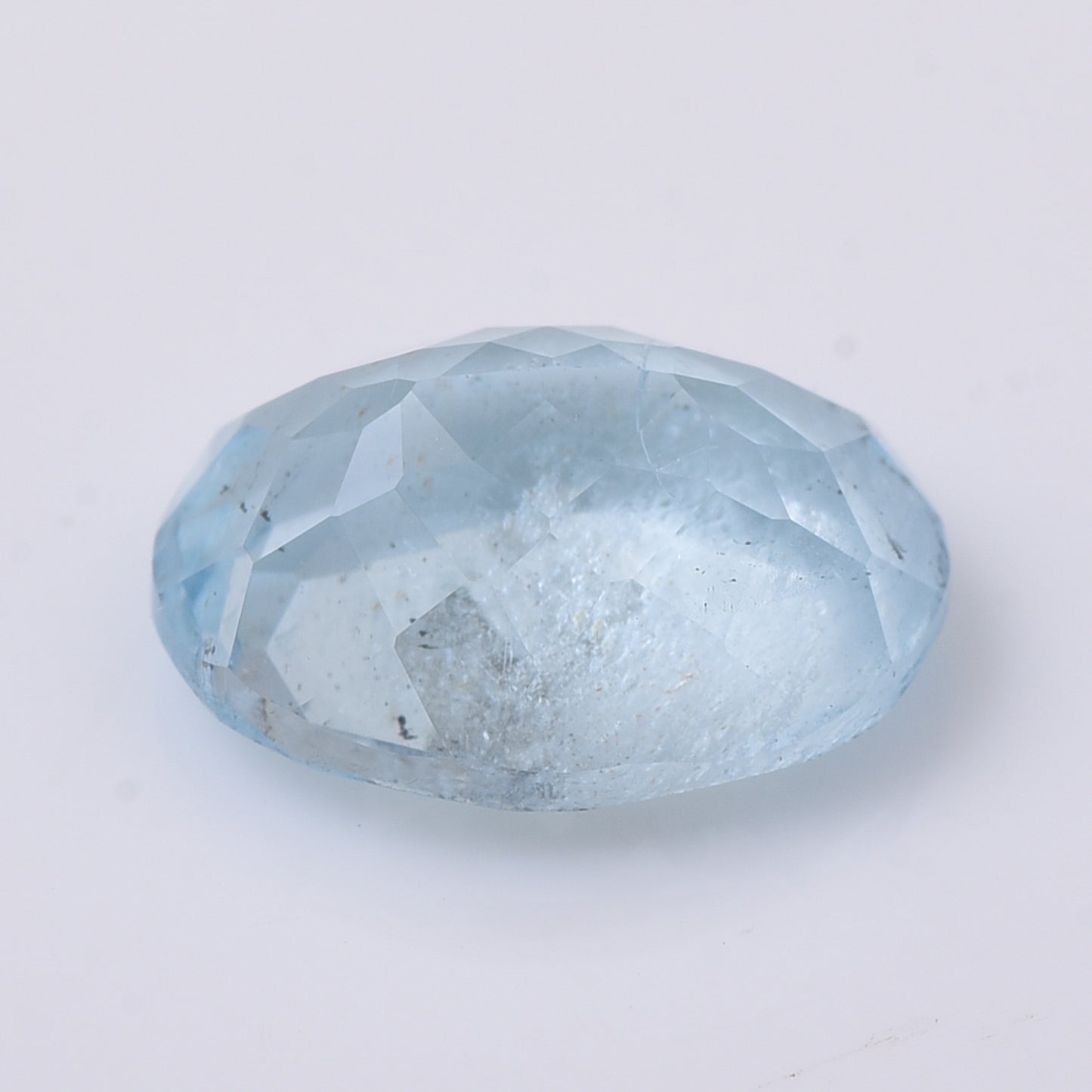 3.87 Natural Beryl Aquamarine Oval Mixed Cut Gemstone