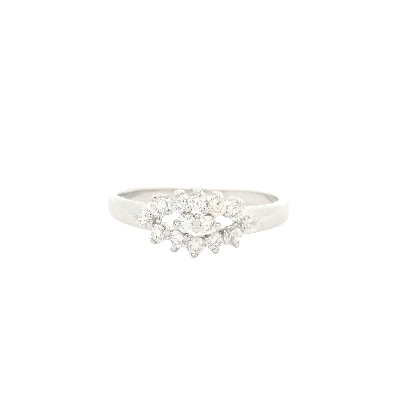 1.00 Ct Cubic Zirconia 925 Sterling Silver Ring