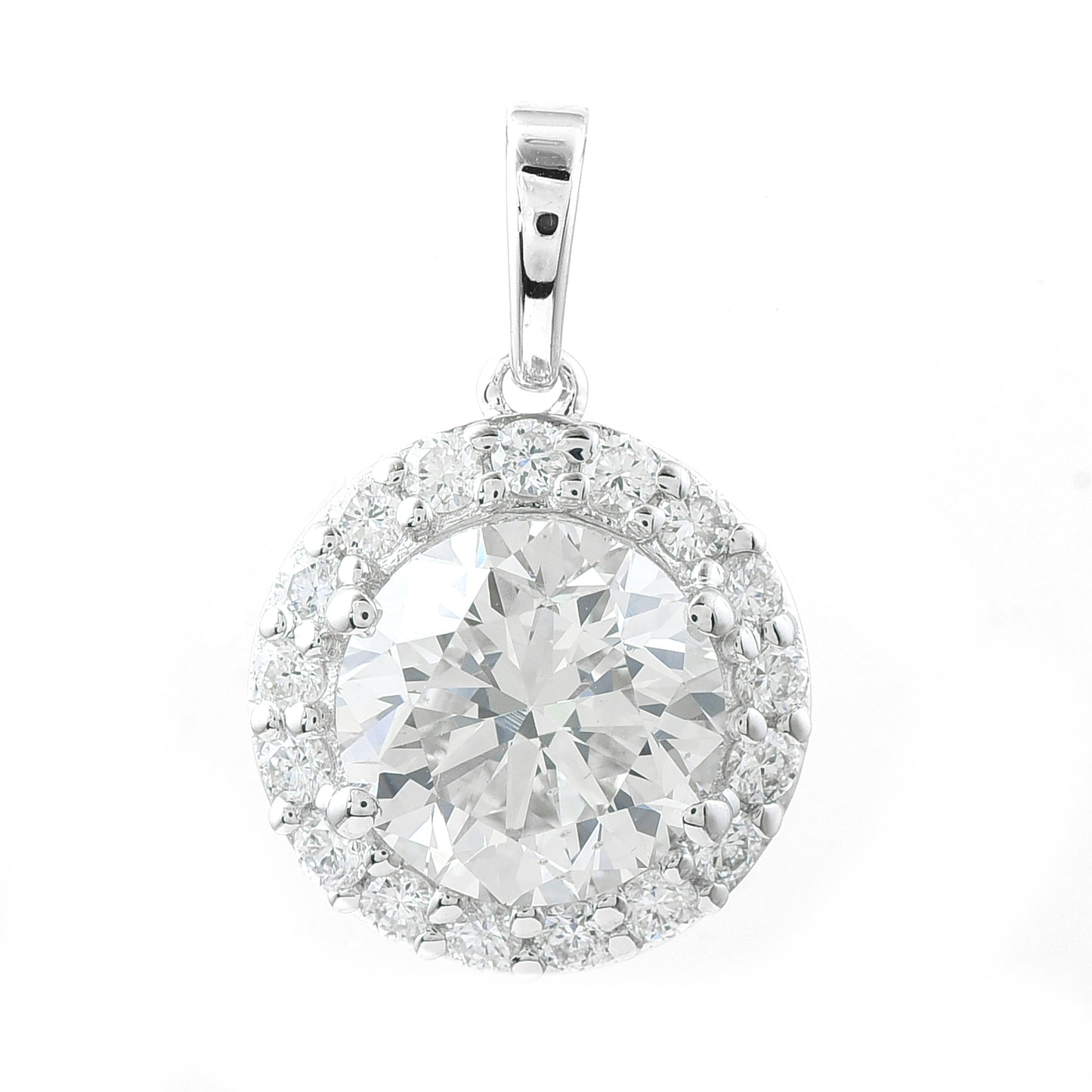 2.86 Carats Lab Grown Diamond 14K Gold Pendant