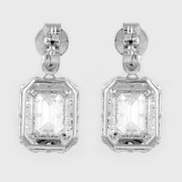 4.23 Carats Lab Grown Diamond 14K Gold Earrings