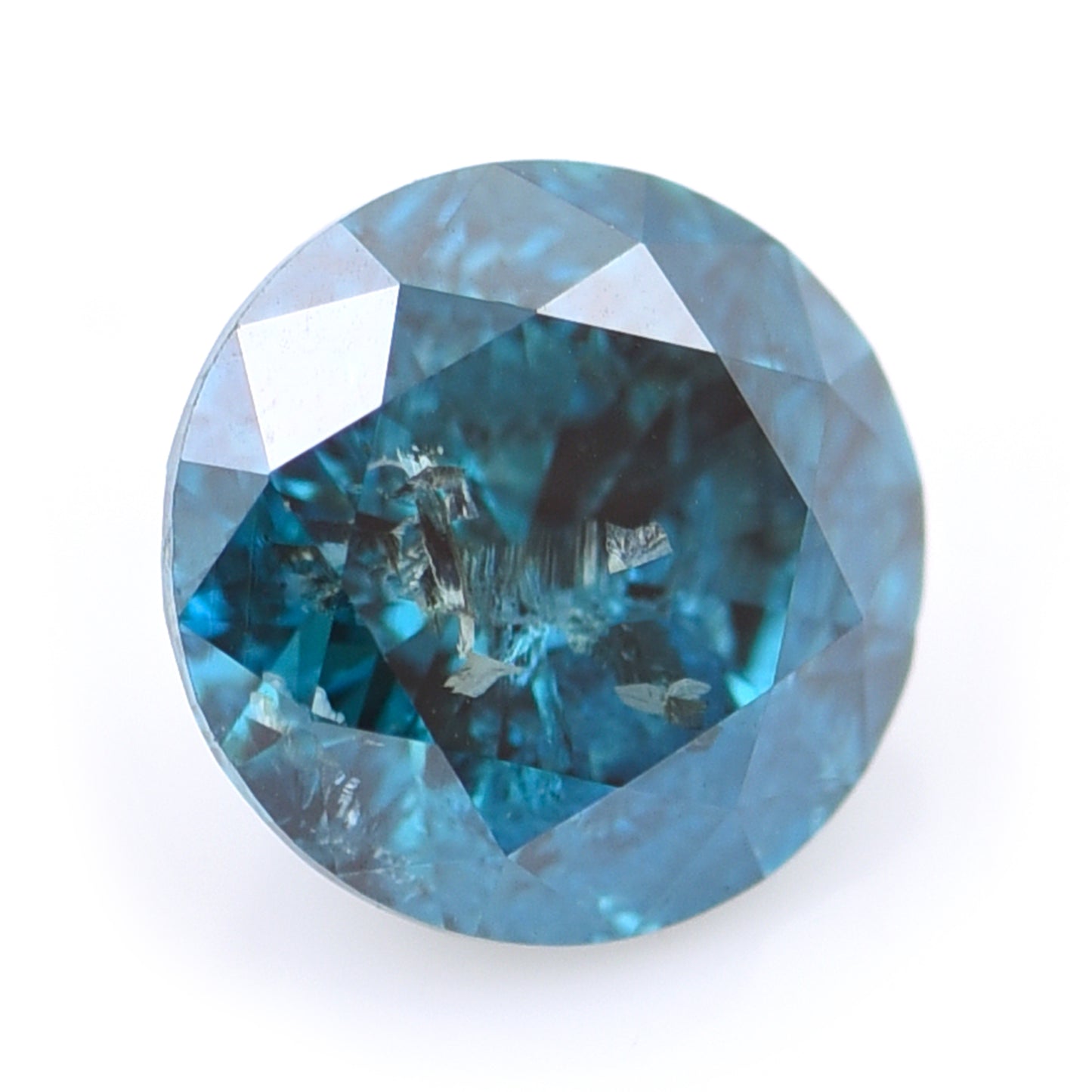 0.3 Blue Diamond Round Loose Diamond