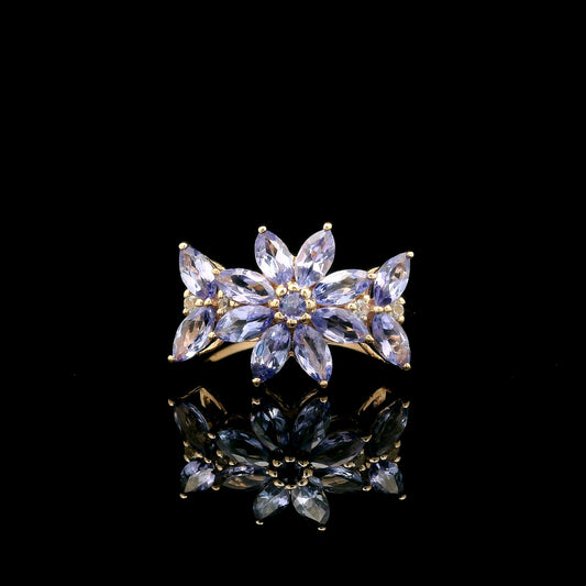 1.63 Ct Marquise Tanzanite 14K Gold Ring