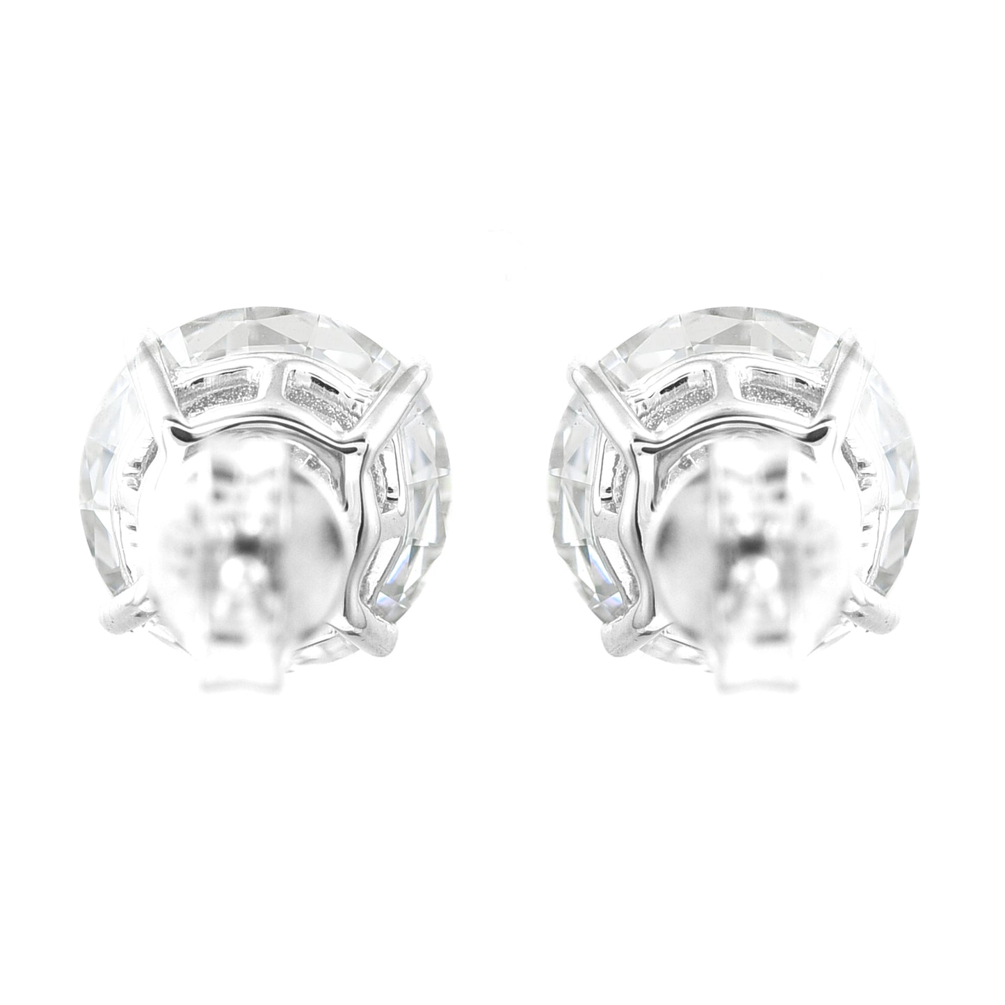 4.09 Carats Lab Grown Diamond 14K Gold Earrings