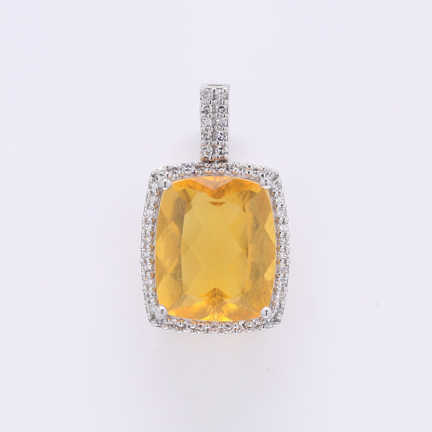 3.10 Ct Cushion Mixed Cut Natural Fire Opal 950 Platinum Pendant