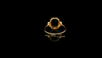 1.71 Ct Cushion Natural Sapphire 14K Gold Ring