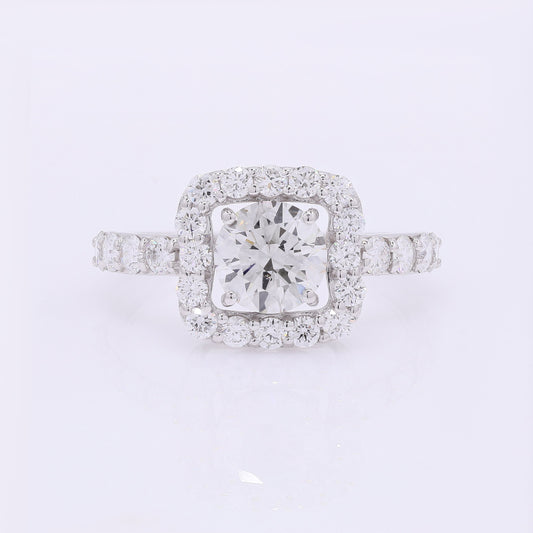 2.06 Carats Lab Grown Diamond 14K Gold Ring