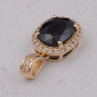 1.68 Ct Oval Emerald 9K Gold Pendant