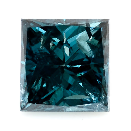 0.50 Blue Diamond Sqaure Loose Gemstone