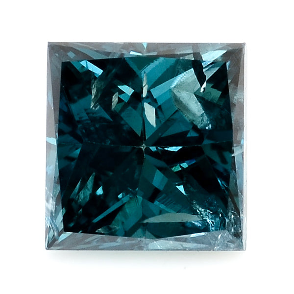 0.50 Blue Diamond Sqaure Loose Gemstone