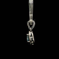 1.67 Carats Blue Lab Grown Diamond 14K Gold Pendant