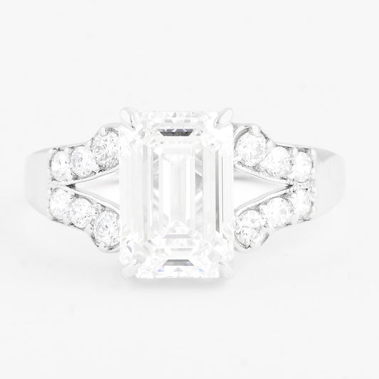 3.46 Carats Lab Grown Diamond 14K Gold Ring
