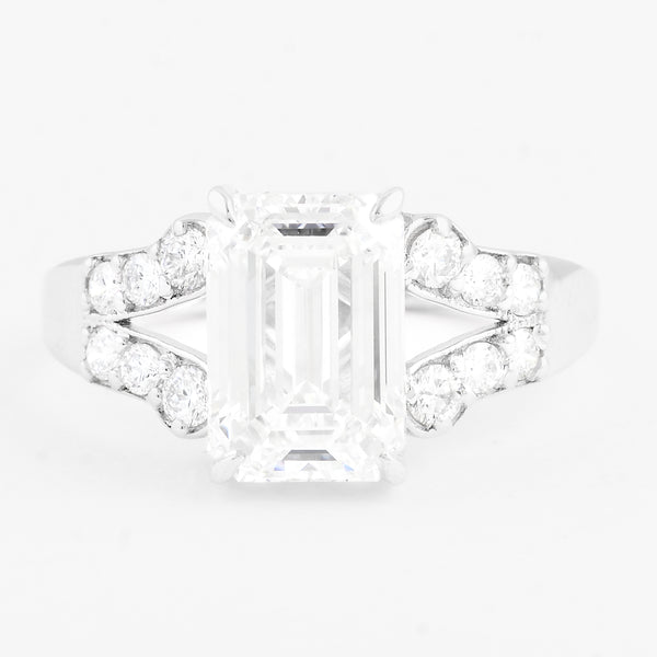3.46 Carats Lab Grown Diamond 14K Gold Ring