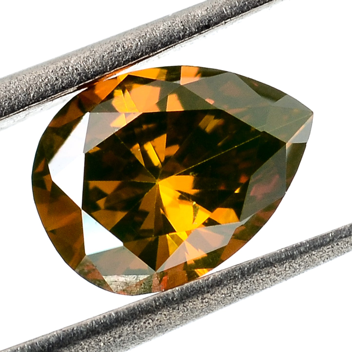 0.30 Carat Red Diamond Pear Loose Gemstone