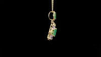 1.79 Ct Octagon Emerald 14K Gold Pendant