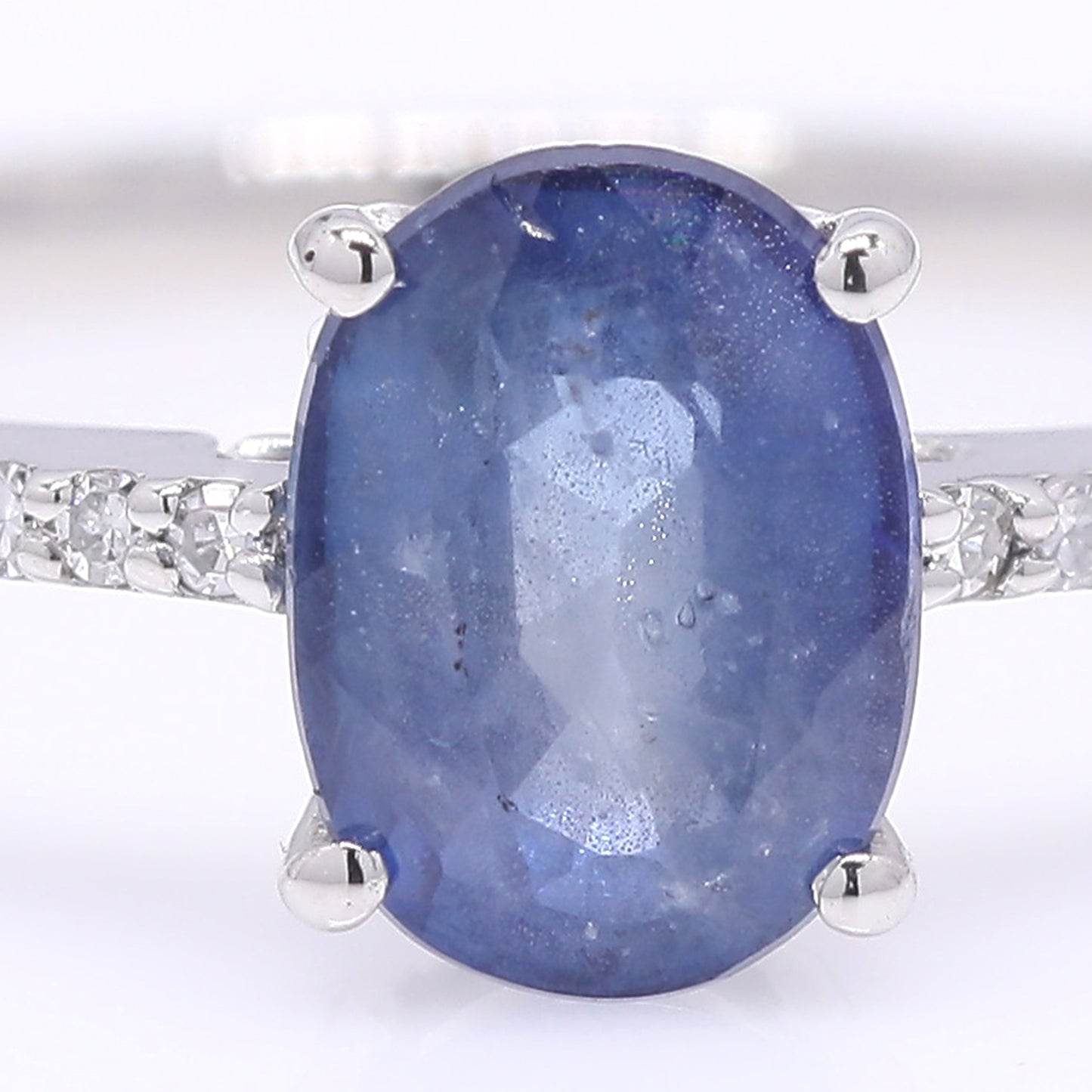 1.19 Ct Oval Mixed Cut Natural Sapphire 950 Platinum Ring