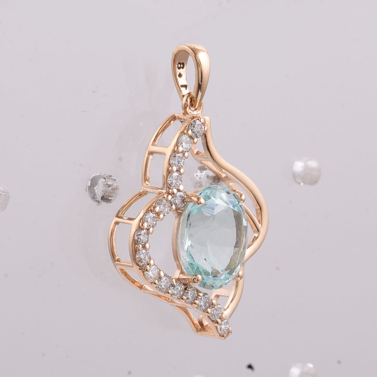 1.91 Ct Oval Natural Emerald 14K Gold Pendant