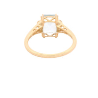 2.46 Ct Octagon Aquamarine 14K Gold Ring