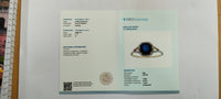 1.52 Ct Cushion Mixed Cut Natural Sapphire 14K Gold Ring