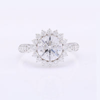 2.67 Carats Lab Grown Diamond 14K Gold Ring
