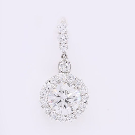 2.14 Carats Lab Grown Diamond 14K Gold Pendant