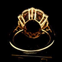11.28 Ct Oval Kunzite 14K Gold Ring
