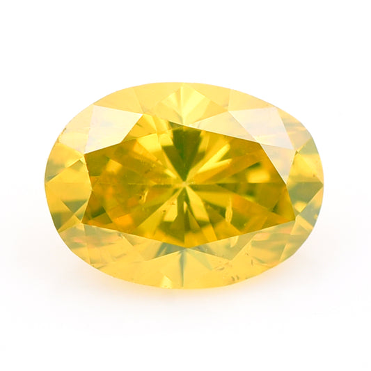 0.25 Yellow Diamond Oval Loose Diamond