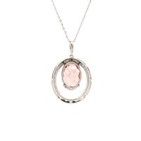 4.73 Carats Pink Lab Grown Diamond 14K Gold Pendant