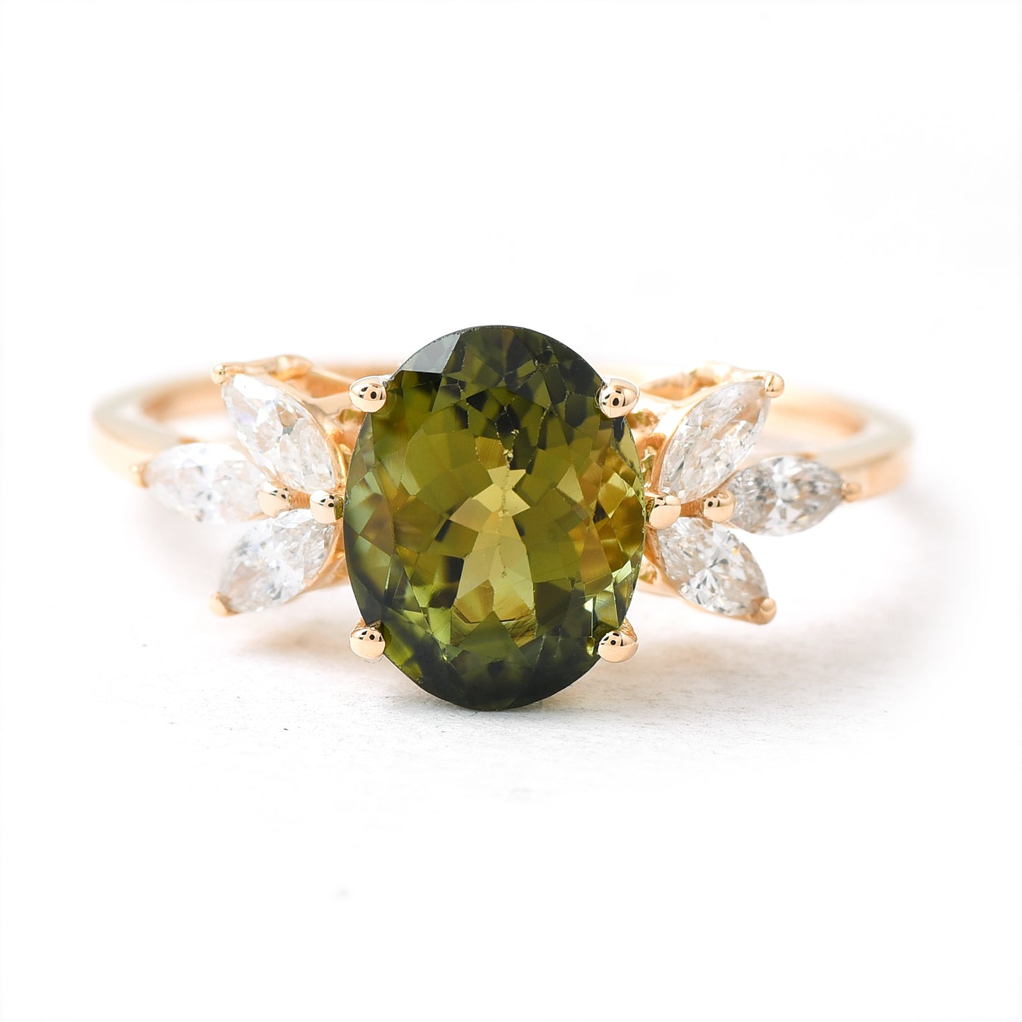 2.24 Ct Oval Tourmaline 14K Gold Ring