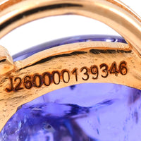 2.72 Ct Oval Cabochon Cut Natural Tanzanite 14K Gold Pendant