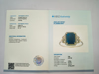 2.33 Ct Octagon Natural Sapphire 14K Gold Ring