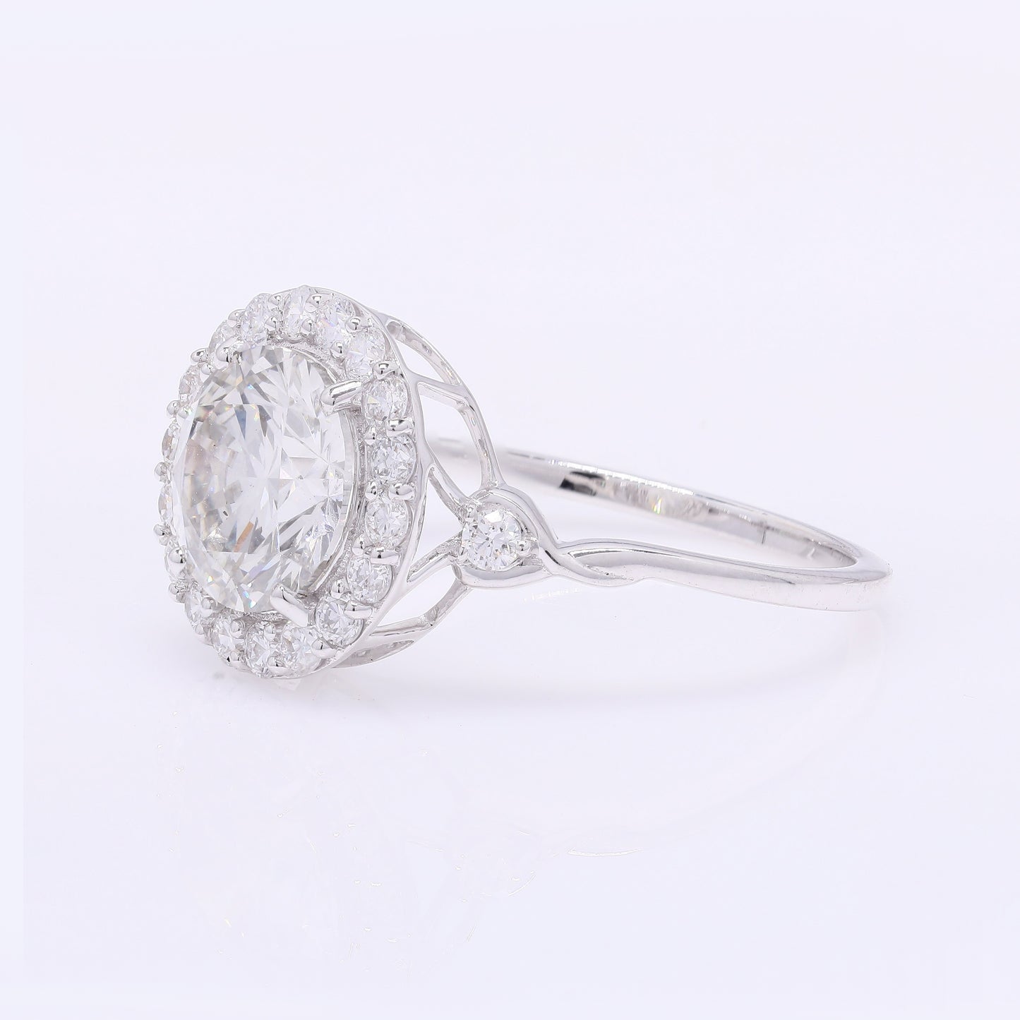 2.52 Carats Lab Grown Diamond 14K Gold Ring