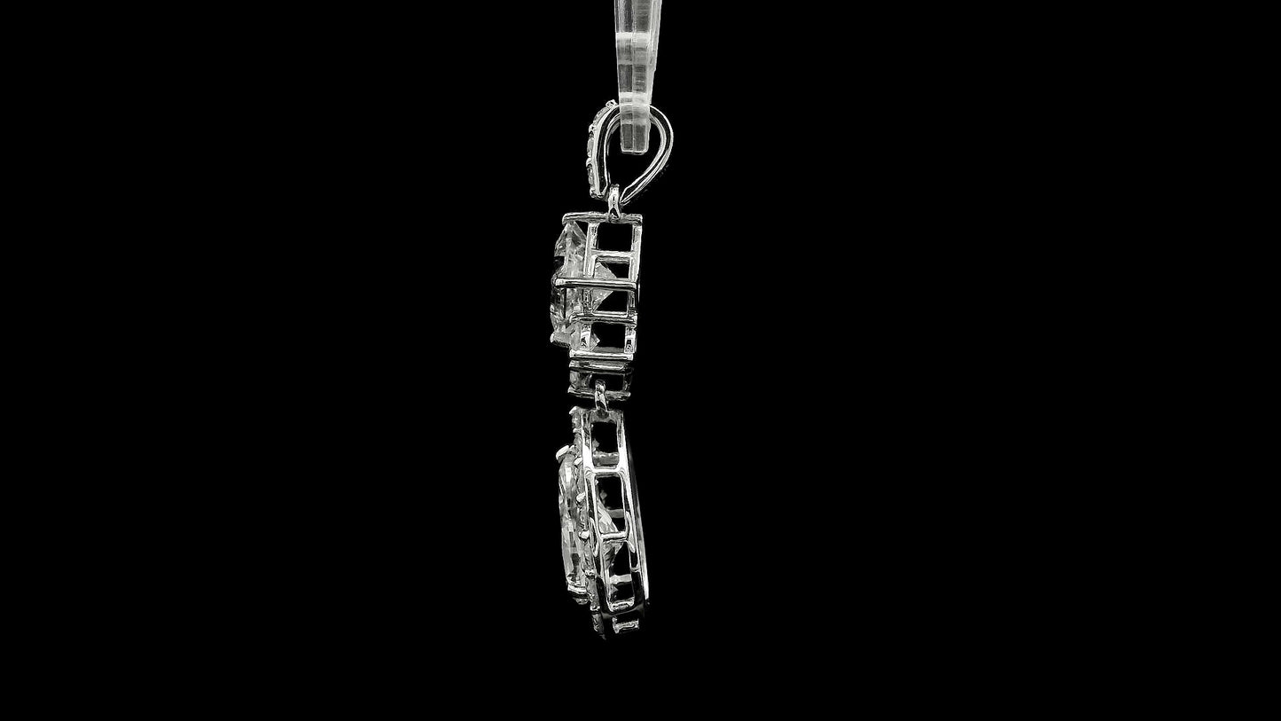 2.93 Carats Lab Grown Diamond 14K Gold Pendant