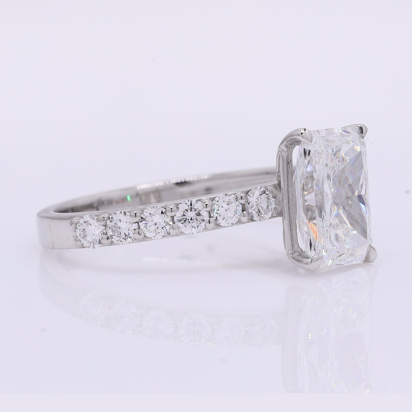 2.43 Carats Lab Grown Diamond 950 Platinum Ring