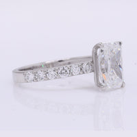 2.43 Carats Lab Grown Diamond 950 Platinum Ring