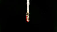 2.04 Ct Pear Lab Grown Ruby 14K Gold Pendant