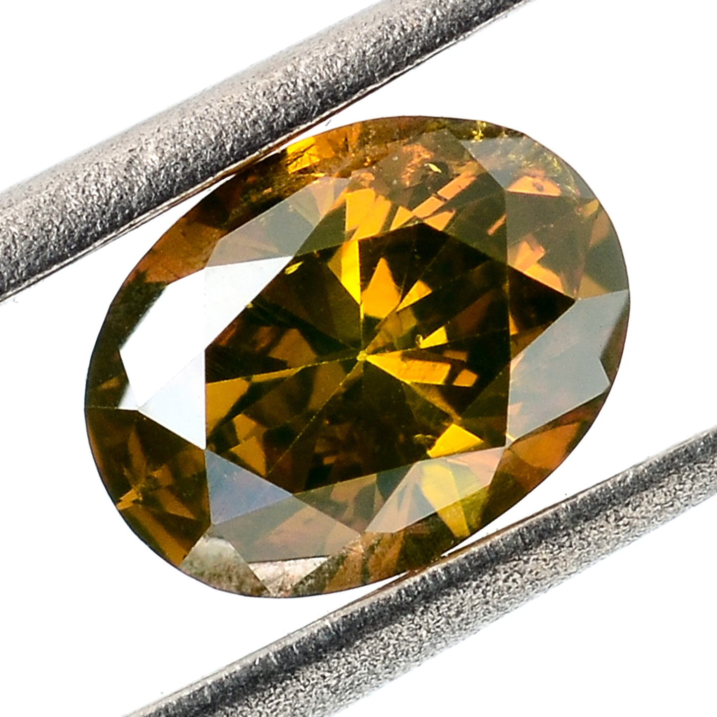 0.31 Carat Red Diamond Oval Loose Gemstone