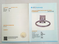 3.05 Carats Lab Grown Diamond 950 Platinum Ring