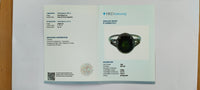 4.04 Ct Oval Mixed Cut Natural Green Sapphire 14K Gold Ring