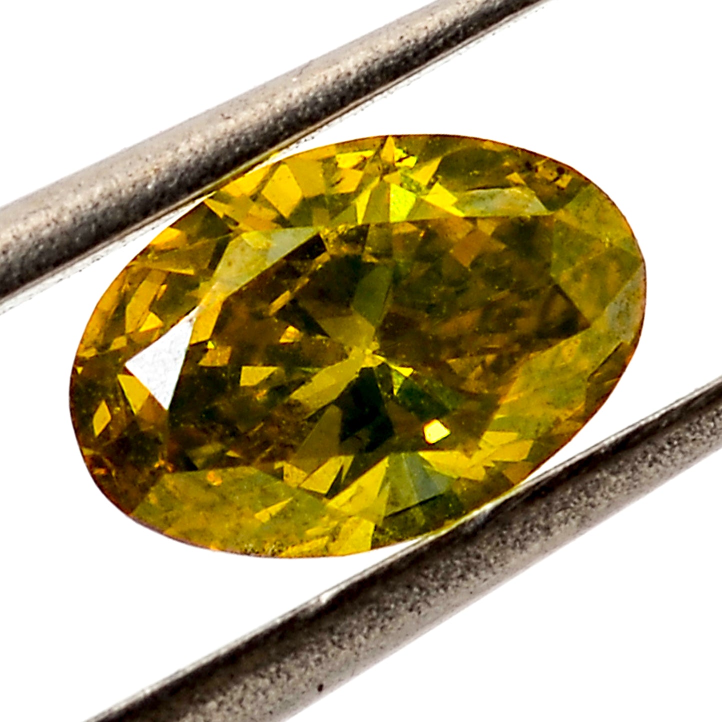 0.34 Yellow Diamond Oval Loose Diamond