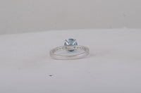 1.66 Carats Blue Lab Grown Diamond 14K Gold Ring