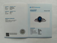 2.28 Ct Oval Mixed Cut Natural Sapphire 950 Platinum Ring