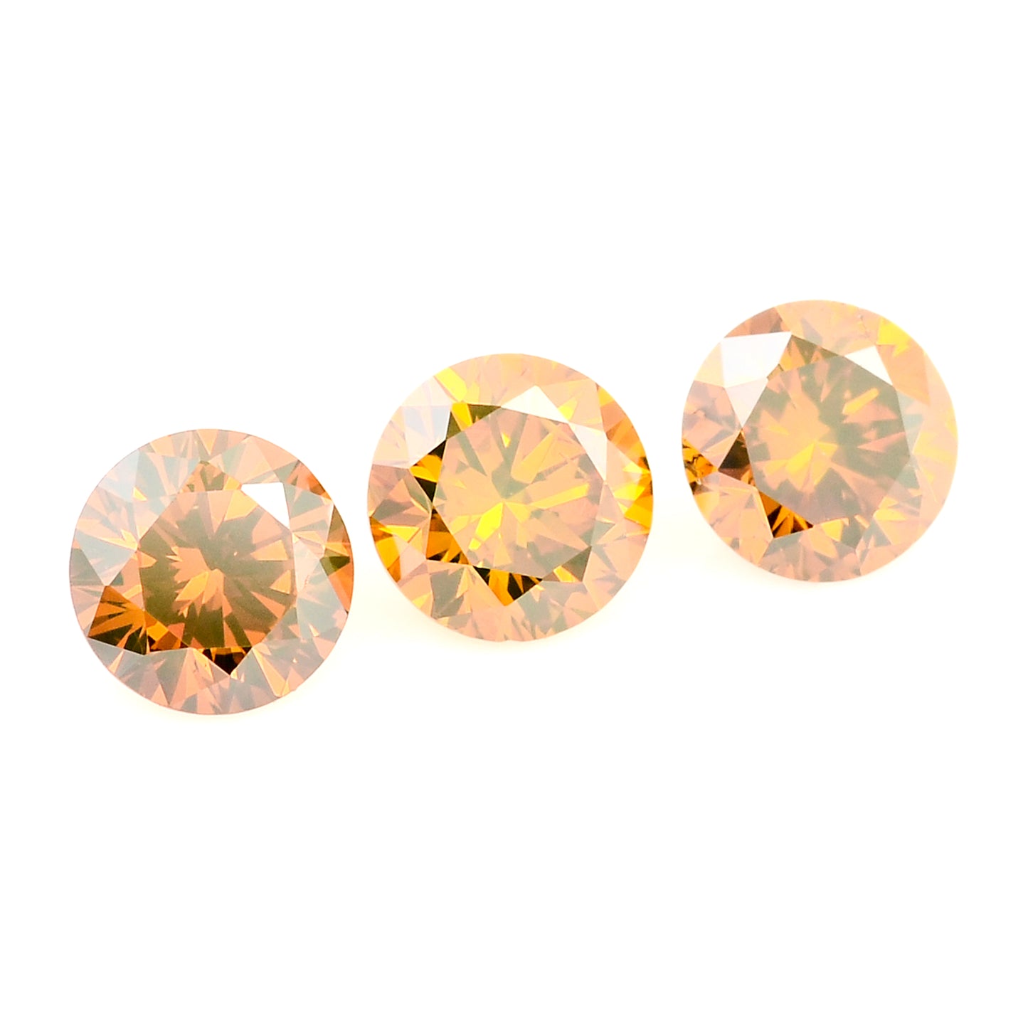 0.50 Red Diamond Round Loose Gemstone