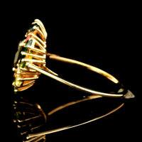 2.07 Ct Oval Tourmaline 14K Gold Ring