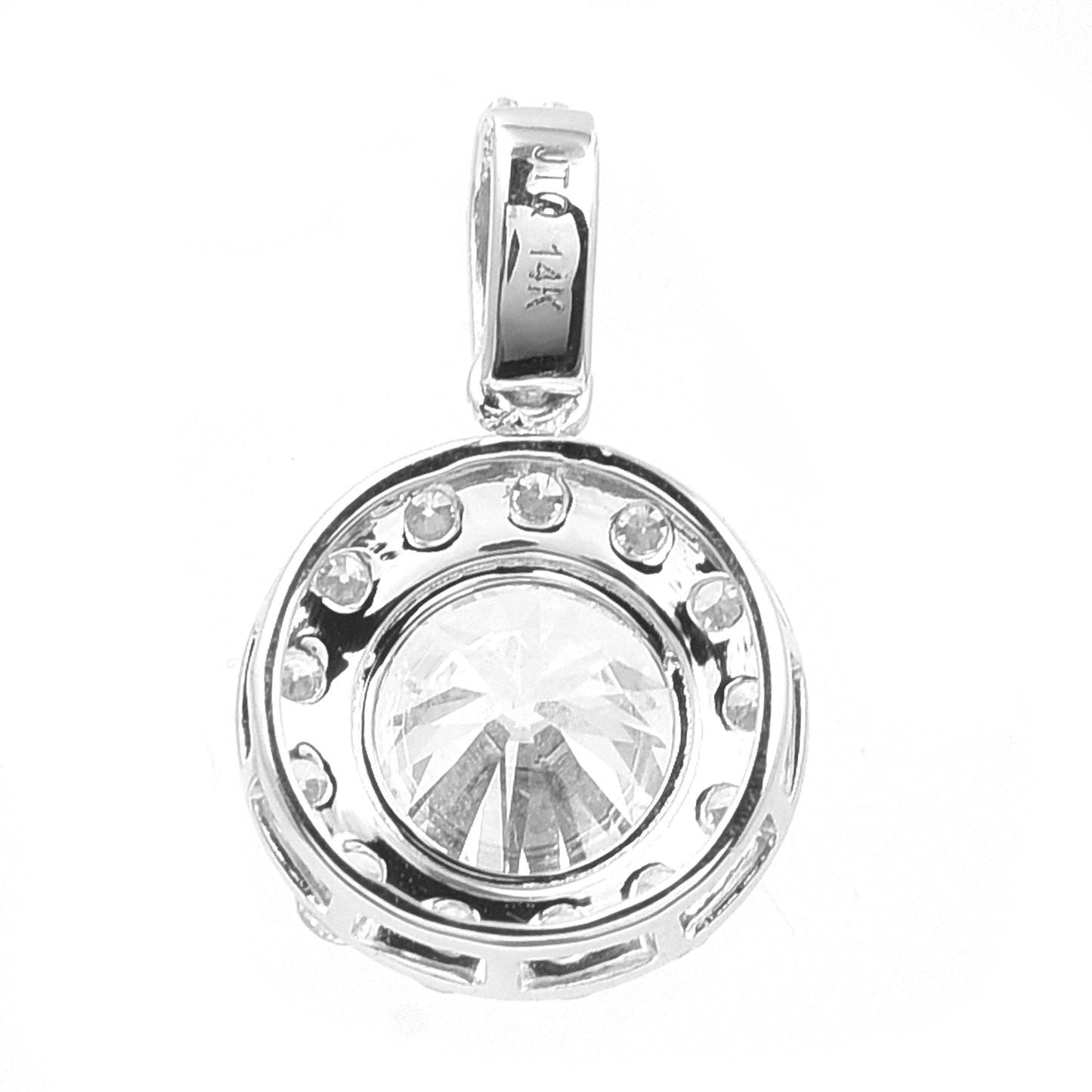 2.54 Carats Lab Grown Diamond 14K Gold Pendant