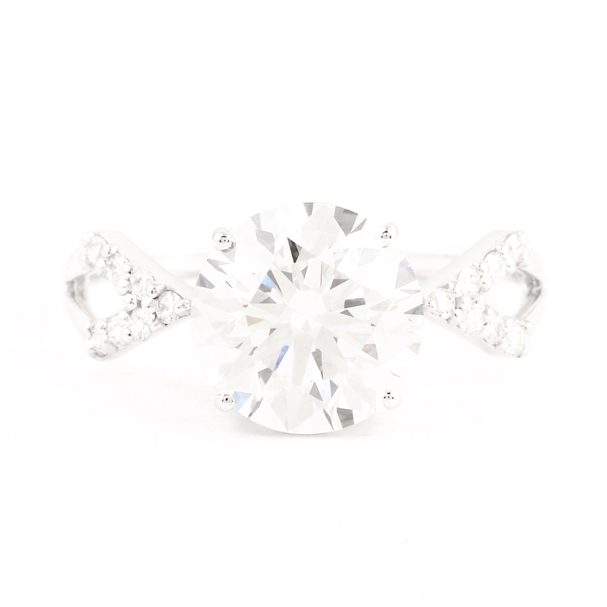3.03 Carats Lab Grown Diamond 14K Gold Ring