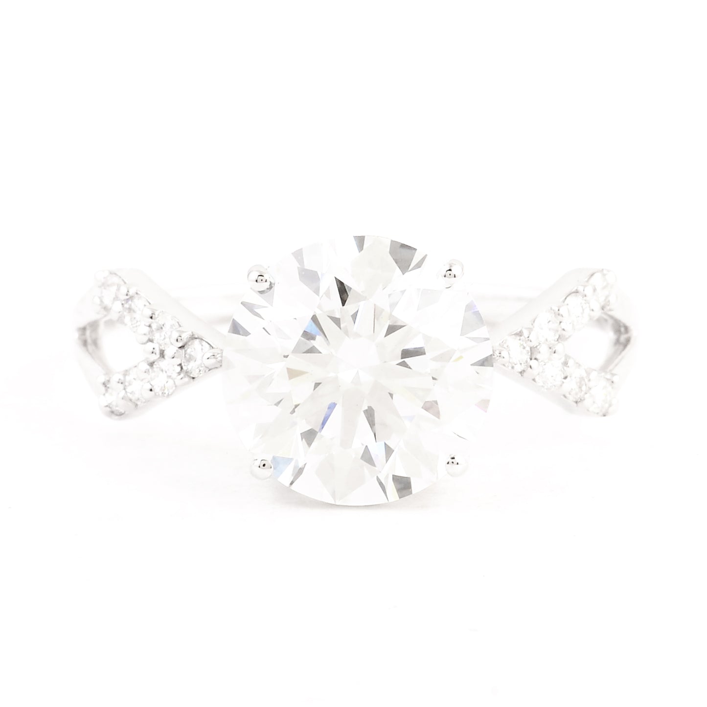 3.03 Carats Lab Grown Diamond 14K Gold Ring