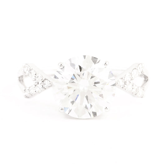 3.03 Carats Lab Grown Diamond 14K Gold Ring