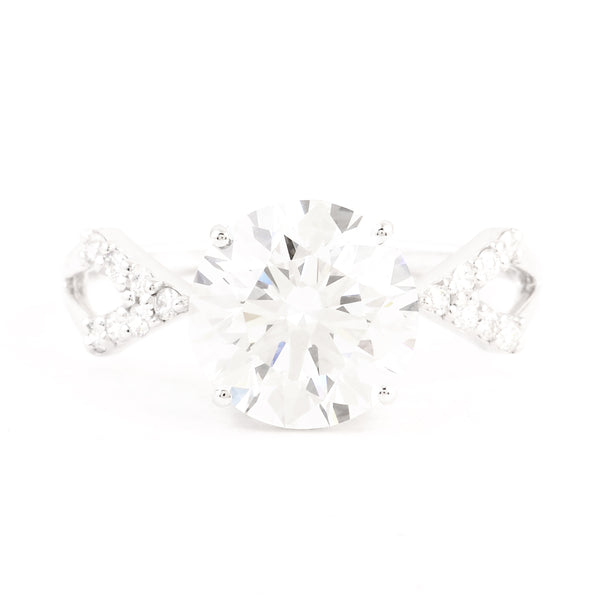3.03 Carats Lab Grown Diamond 14K Gold Ring