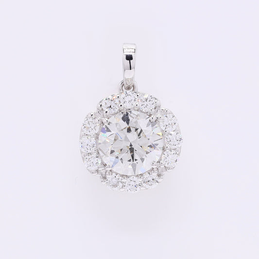 2.02 Carats Lab Grown Diamond 14K Gold Pendant